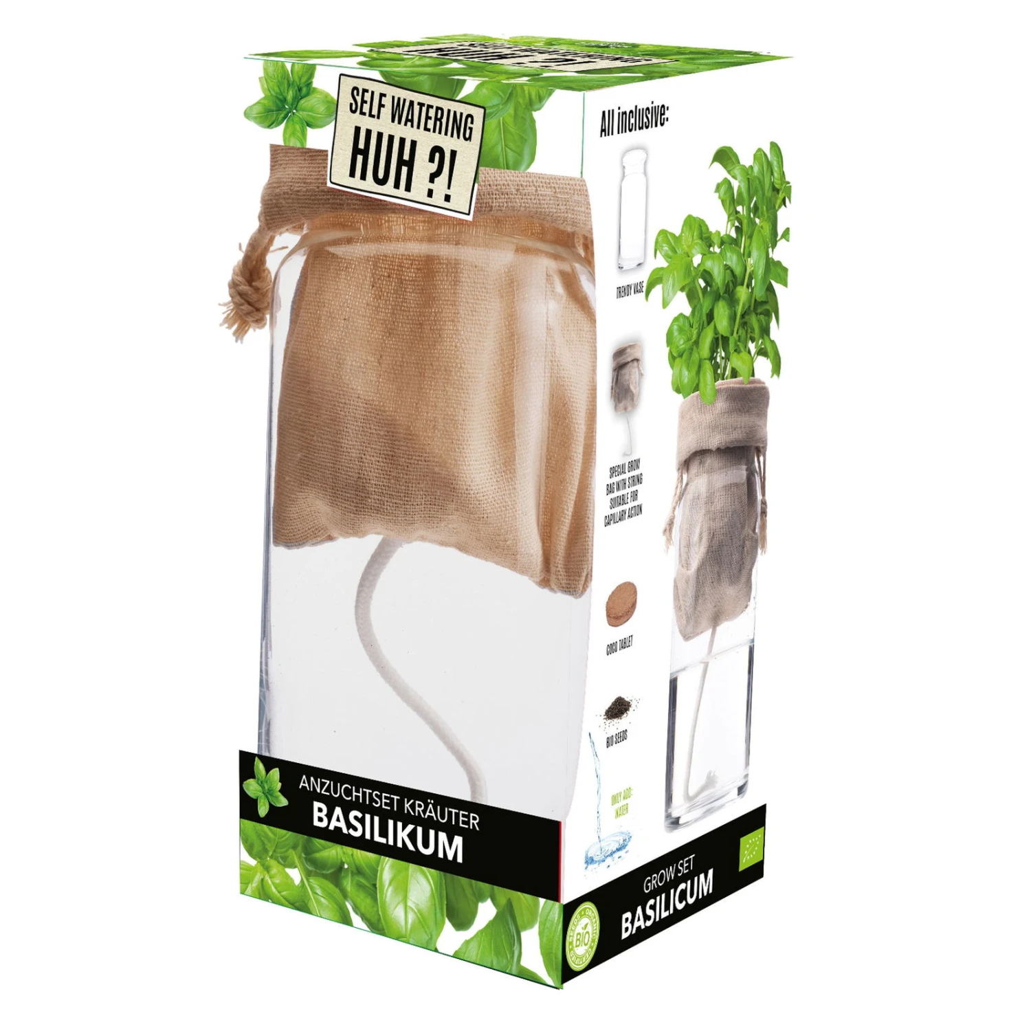 Anzuchtset Huh!?, Basilikum Saatgut 2 Anzuchtset Huh!?, Basilikum Saatgut – Bild 2