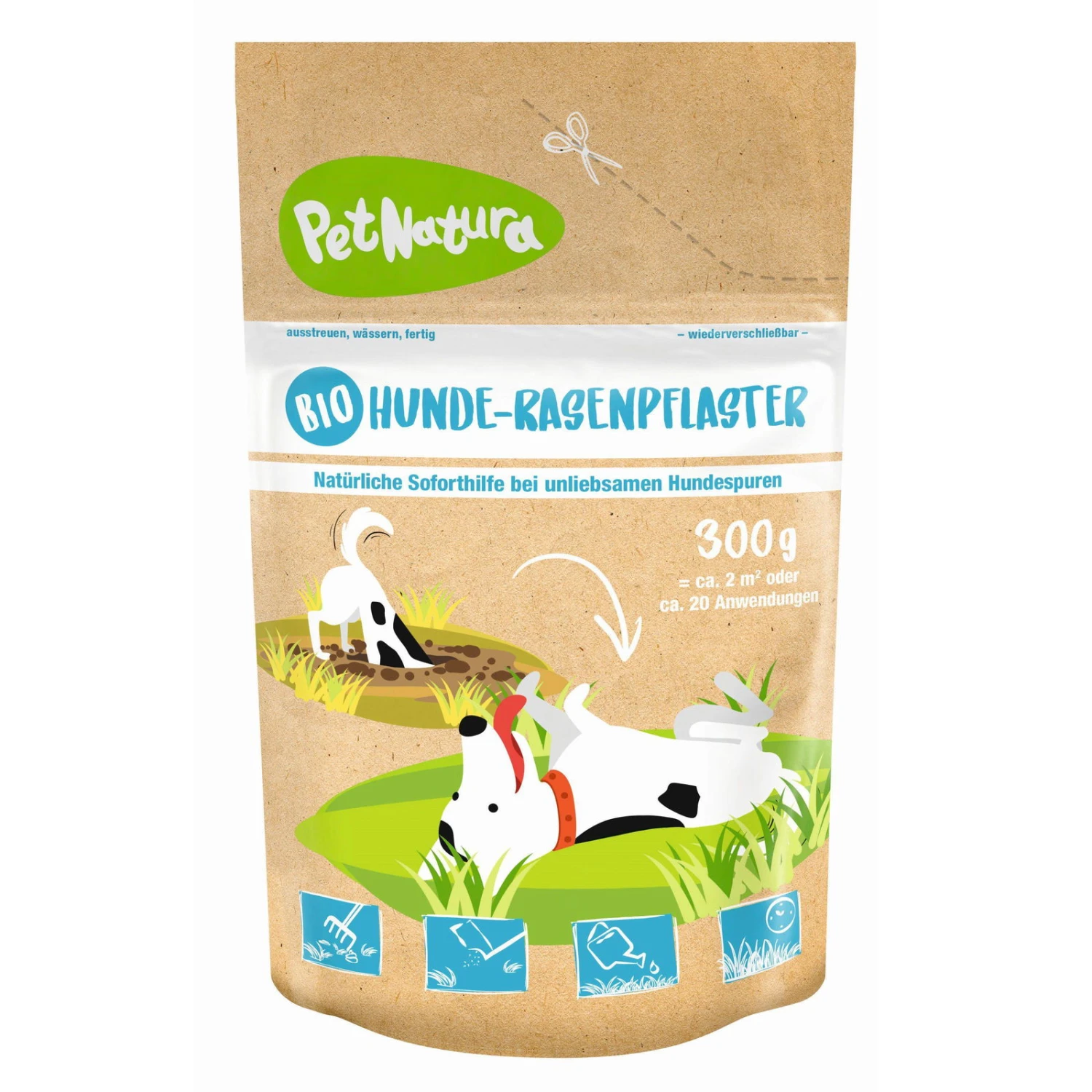 Bio-Hunde-Rasenpflaster, Saatgut, 0,3 Kg 1 Bio-Hunde-Rasenpflaster, Saatgut, 0,3 Kg