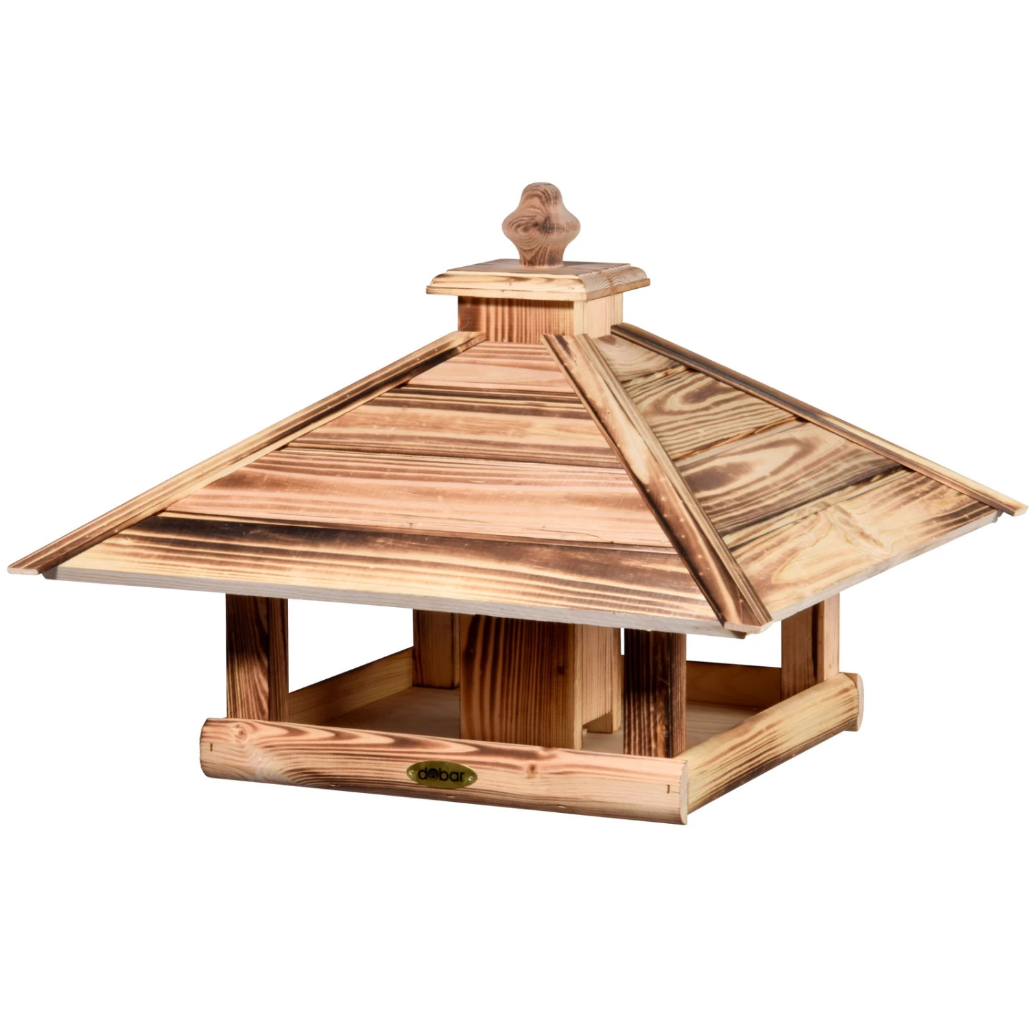 Kiefer-Vogelhaus 'Heat', Geflammt, 49 X 49 X 39 Cm 4 Kiefer-Vogelhaus 'Heat', Geflammt, 49 X 49 X 39 Cm – Bild 4