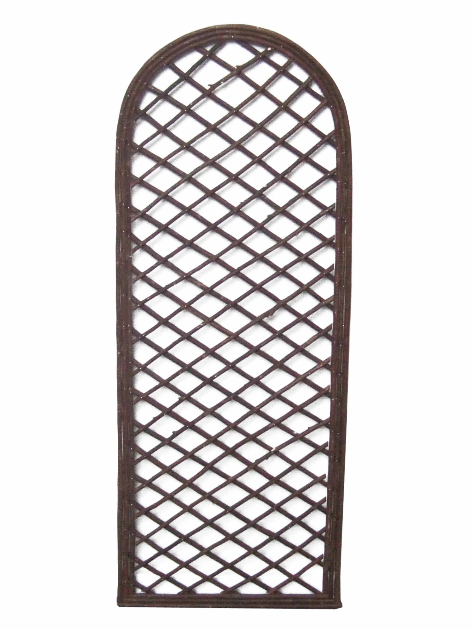 Weidenspalier Mit Rahmen Rund, 180x60 Cm 1 Weidenspalier Mit Rahmen Rund, 180x60 Cm