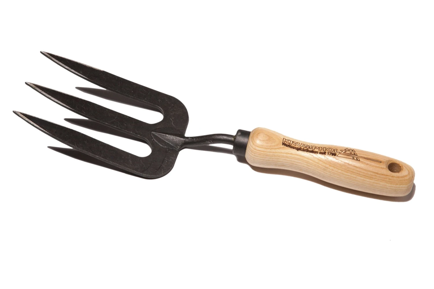 Krumpholz Handgabel Mit 3 Zinken Und Griff Aus Eschenholz, 14 Cm 1 Krumpholz Handgabel Mit 3 Zinken Und Griff Aus Eschenholz, 14 Cm