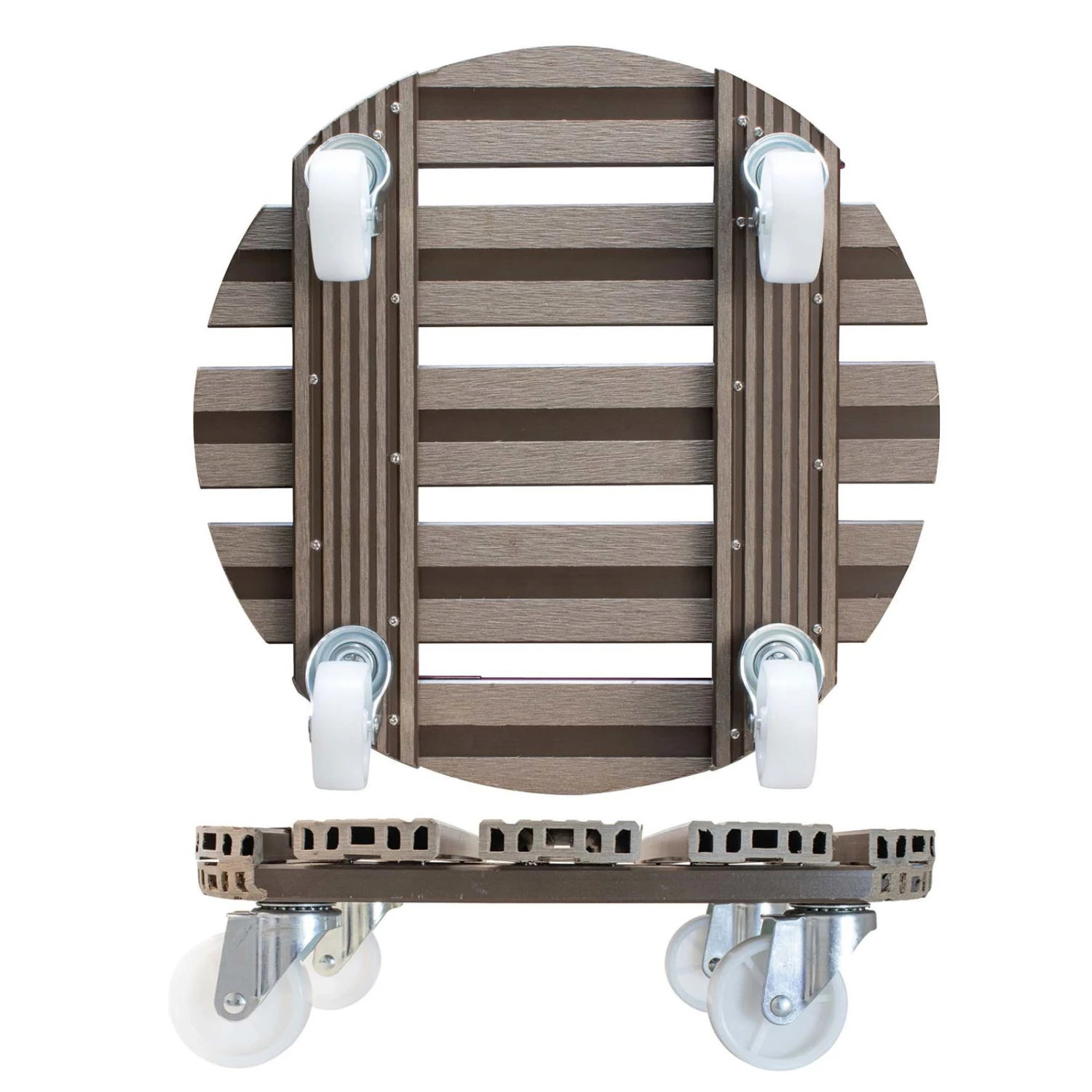 Multi Roller WPC, Tragkraft 150 Kg, Taupe, Ca. 11 X 39 X 39 Cm 5 Multi Roller WPC, Tragkraft 150 Kg, Taupe, Ca. 11 X 39 X 39 Cm – Bild 5