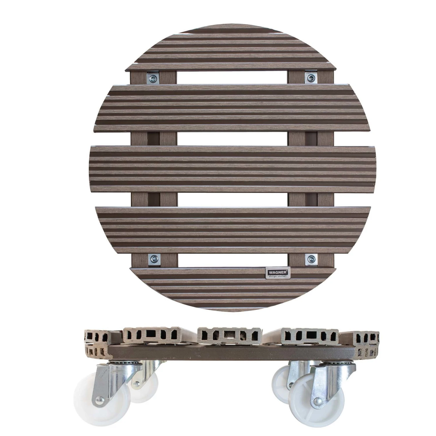 Multi Roller WPC, Tragkraft 150 Kg, Taupe, Ca. 11 X 39 X 39 Cm 4 Multi Roller WPC, Tragkraft 150 Kg, Taupe, Ca. 11 X 39 X 39 Cm – Bild 4