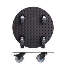 Pflanzenroller 'Alaska', Tragkraft 150 Kg, Anthrazit, Alu, 7 X 30 X 30 Cm -Stilvolles Gartenmöbelgeschäft 0920600518 pflanzenroller alaska 1 116733