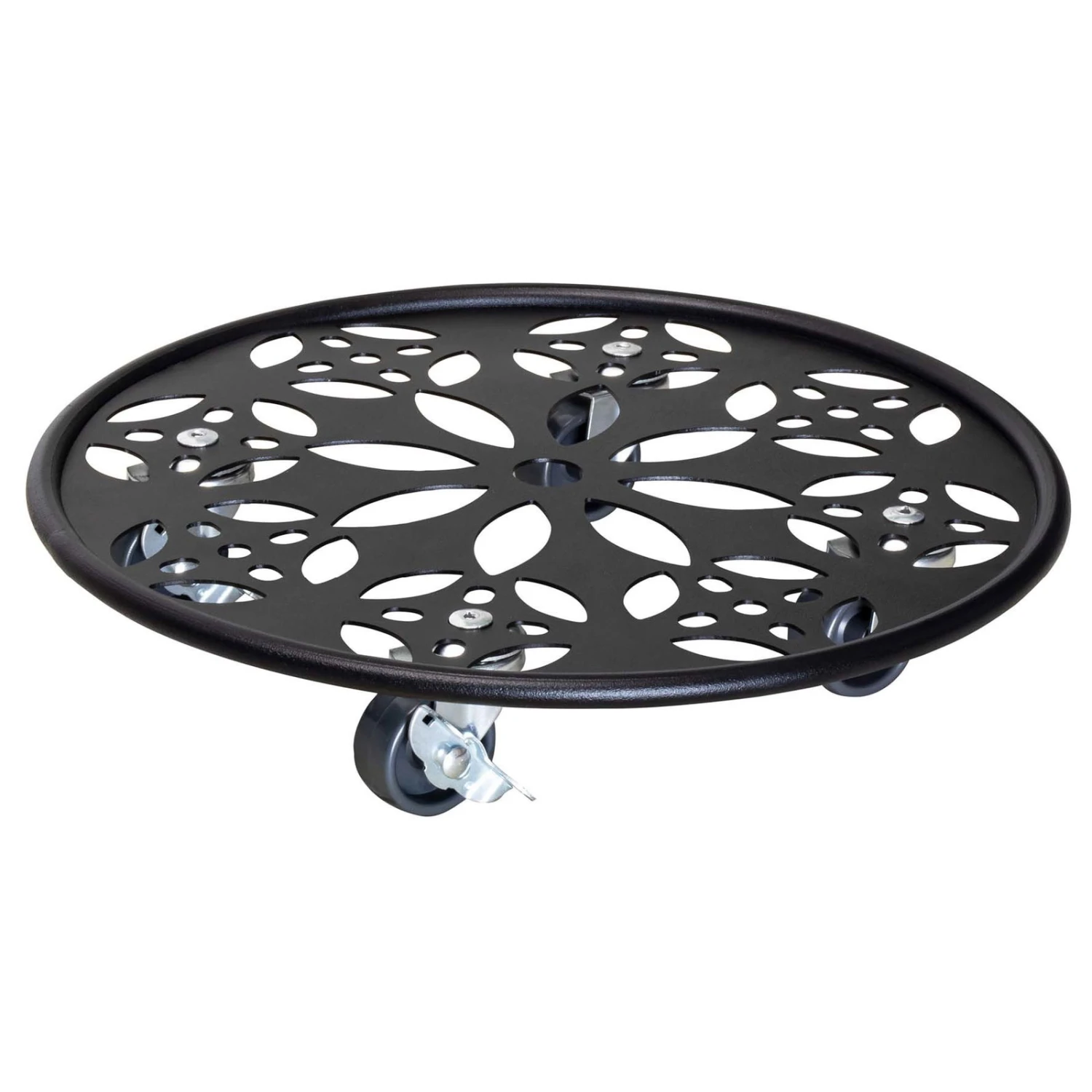 Pflanzenroller GH0936/0937, Tragkraft 100 Kg, Schwarz, Ø 30 Cm 1 Pflanzenroller GH0936/0937, Tragkraft 100 Kg, Schwarz, Ø 30 Cm