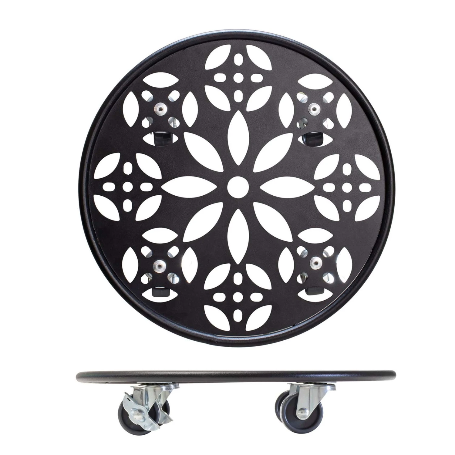 Pflanzenroller GH0936/0937, Tragkraft 100 Kg, Schwarz, Ø 30 Cm 4 Pflanzenroller GH0936/0937, Tragkraft 100 Kg, Schwarz, Ø 30 Cm – Bild 4