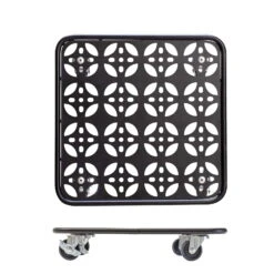 Pflanzenroller GH0936/0937, Tragkraft 80 Kg, Schwarz, Ø 30 Cm -Stilvolles Gartenmöbelgeschäft 0920600521 pflanzenroller 6 116746