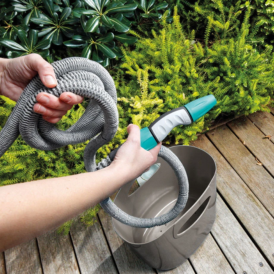 Aquapop Mit Selbstaufdehnbarem Schlauch, 5-15m, Braun, Kunststoff / Polyester 5 Aquapop Mit Selbstaufdehnbarem Schlauch, 5-15m, Braun, Kunststoff / Polyester – Bild 5