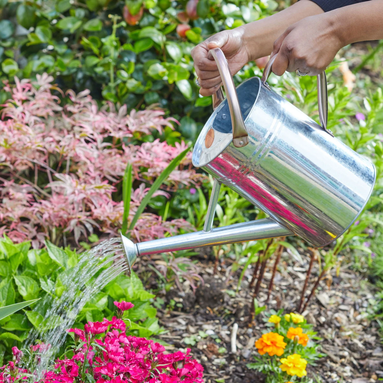 Gießkanne, Galvanisiert, Grau, Volumen 4,5 Liter 2 Gießkanne, Galvanisiert, Grau, Volumen 4,5 Liter – Bild 2