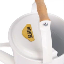 Zinkgießkanne Mit Holzgriff & Messingbrause, Weiß -Stilvolles Gartenmöbelgeschäft 0930401407 0930401408 KB Zinkgiesskanne mit Holzgriff Messingbrause weiss 2 111490