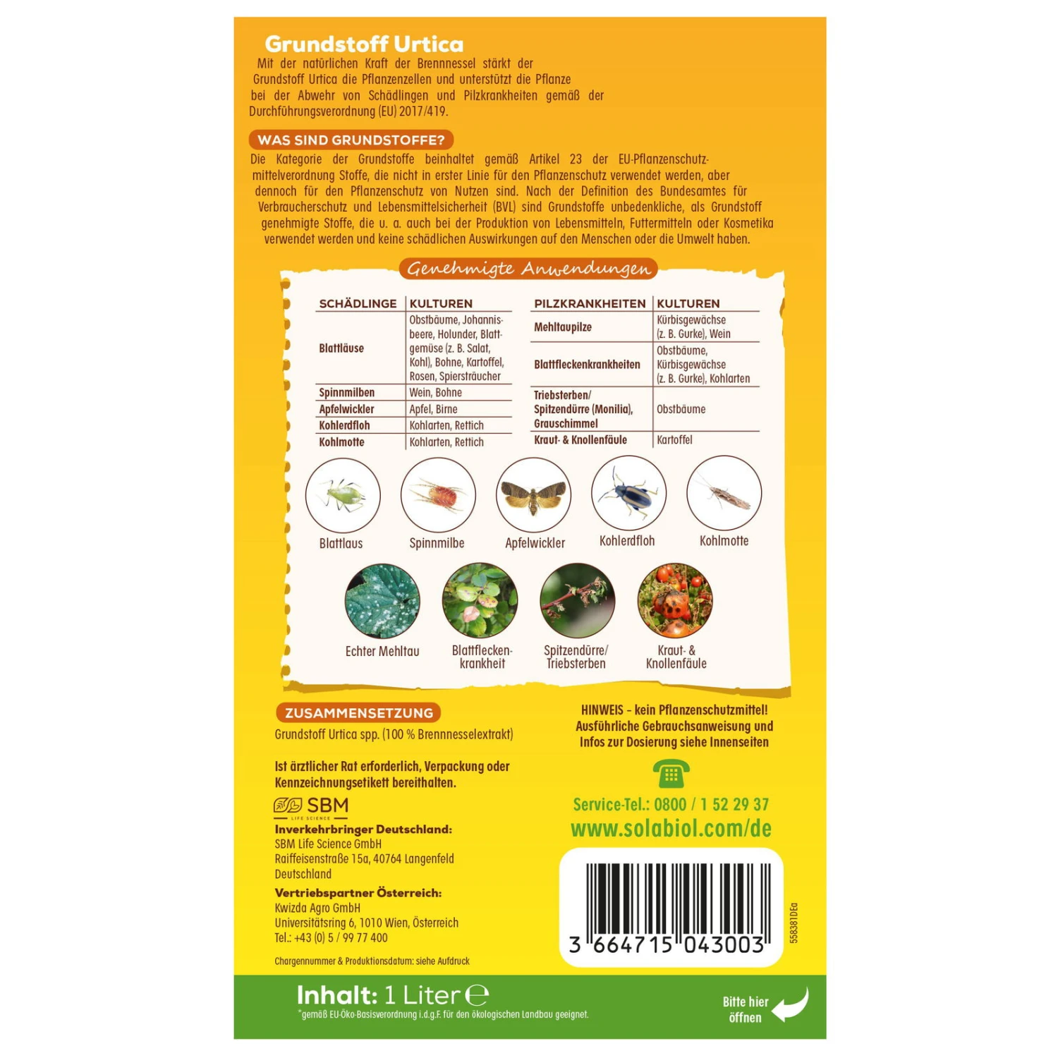 Solabiol Grundstoff Utrica, 1 Liter Konzentrat 2 Solabiol Grundstoff Utrica, 1 Liter Konzentrat – Bild 2