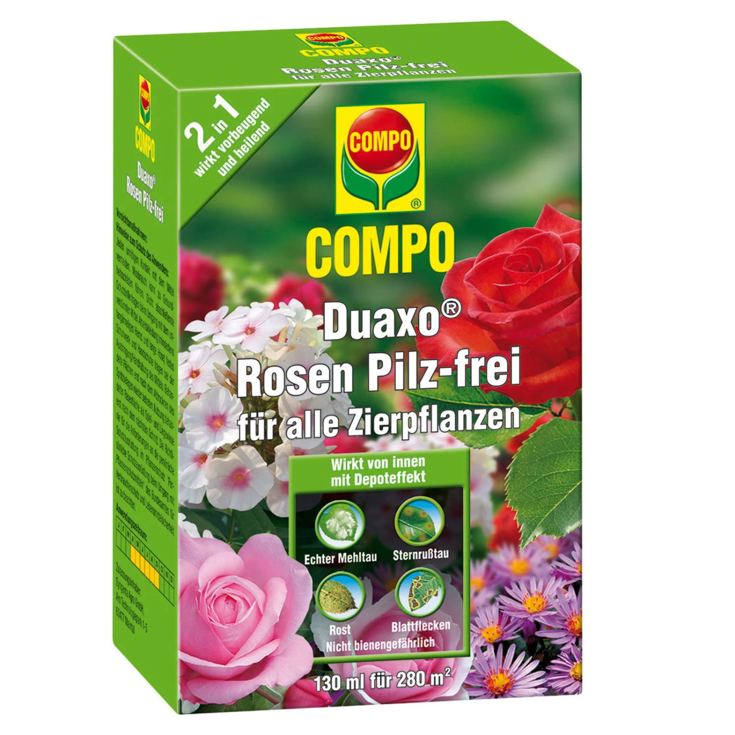 Compo Duaxo Rosen Pilzfrei Für Alle Zierpflanzen, 130 Ml 1 Compo Duaxo Rosen Pilzfrei Für Alle Zierpflanzen, 130 Ml