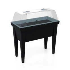 Hochbeet Mit Deckel, Anthrazit, Ca. 80 X 40 X 88 Cm -Stilvolles Gartenmöbelgeschäft 0980250095 Hochbeet mBeinen und Deckel anthrazit 80x40x88cm 48944