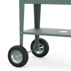 Hochbeet Urban Garden Trolley, Grün, 75 X 35 X 80 Cm -Stilvolles Gartenmöbelgeschäft 0980250161 Urban Garden Trolley auf Raedern Oak Green 2 108097