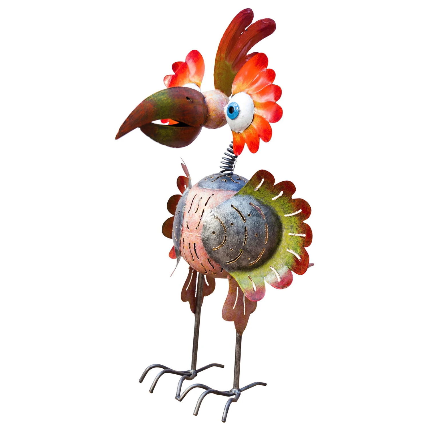 Kölle Vogel Butler, Orange-silber-grün, 67 X 34 X 40 Cm, Langlebig, Metall 1 Kölle Vogel Butler, Orange-silber-grün, 67 X 34 X 40 Cm, Langlebig, Metall