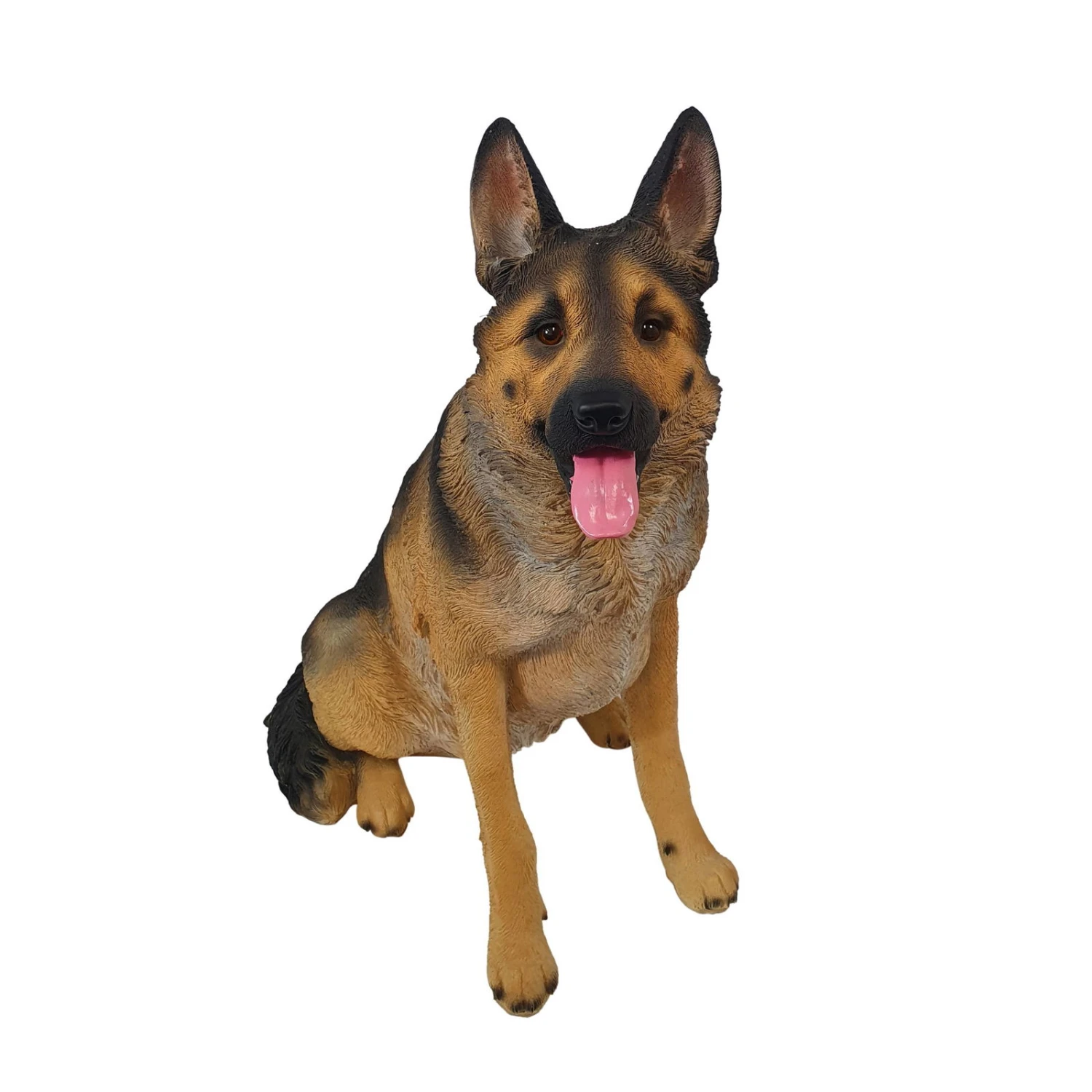 Dekofigur Schäferhund Sitzend, Schwarz/beige, Höhe Ca. 79 Cm 1 Dekofigur Schäferhund Sitzend, Schwarz/beige, Höhe Ca. 79 Cm