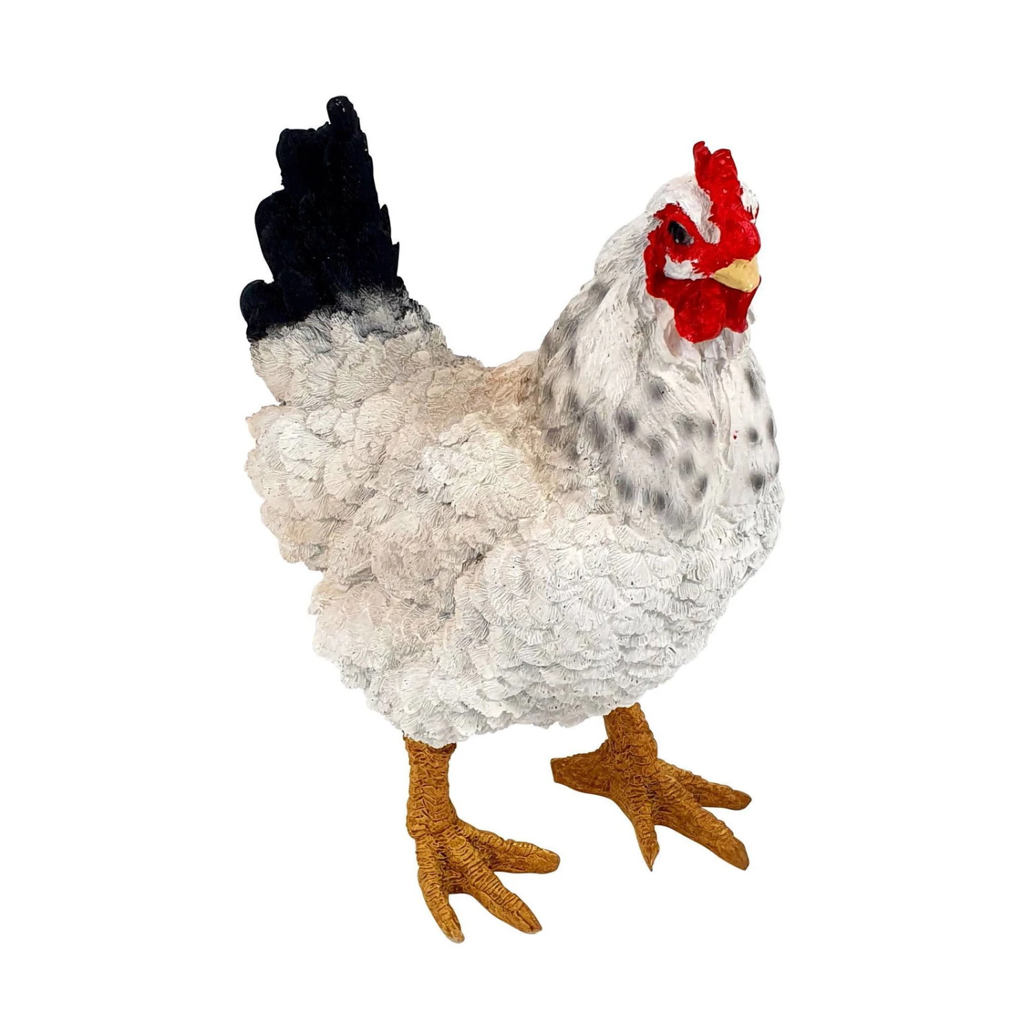 Dekofigur Henne, Weiß, 36 X 17 X 31 Cm 1 Dekofigur Henne, Weiß, 36 X 17 X 31 Cm