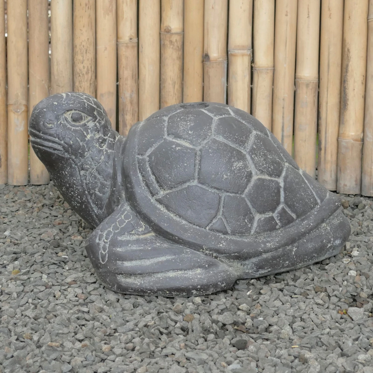 Gartenfigur 'Antik Schildkröte', Kunststein, 48 X 52 X 30 Cm 1 Gartenfigur 'Antik Schildkröte', Kunststein, 48 X 52 X 30 Cm