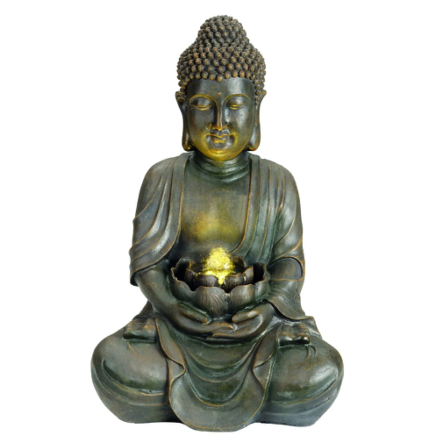 LED-Brunnen, Buddha, Natur, Polyresin, Ca. 47 X 23 X 11, 42 Cm, 3,2 Kg 1 LED-Brunnen, Buddha, Natur, Polyresin, Ca. 47 X 23 X 11, 42 Cm, 3,2 Kg