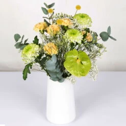 Gemischter Blumenbund 'Grüne Schönheit' Inkl. Gratis Grußkarte -Stilvolles Gartenmöbelgeschäft 1025700013 DIY Mixbund Gruene Schoenheit Nelke Zembla Crasp Euka Gypso Stat Anth 1 94427