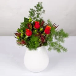 Blumenbund Rose 'Espana' Mit Zierspargel, Mit Gratis Grußkarte -Stilvolles Gartenmöbelgeschäft 1025700026 Strauss Rosen Espana 1 102758