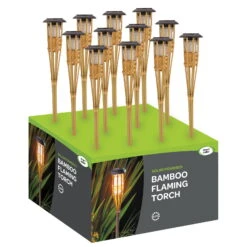 Solar-Bambusfackel Mit Flammeneffekt, Höhe Ca. 90 Cm 5 Solar-Bambusfackel Mit Flammeneffekt, Höhe Ca. 90 Cm -Stilvolles Gartenmöbelgeschäft 2950100488 Solar Bambusfackel mit Cool Flame Effekt 90cm 2 126566