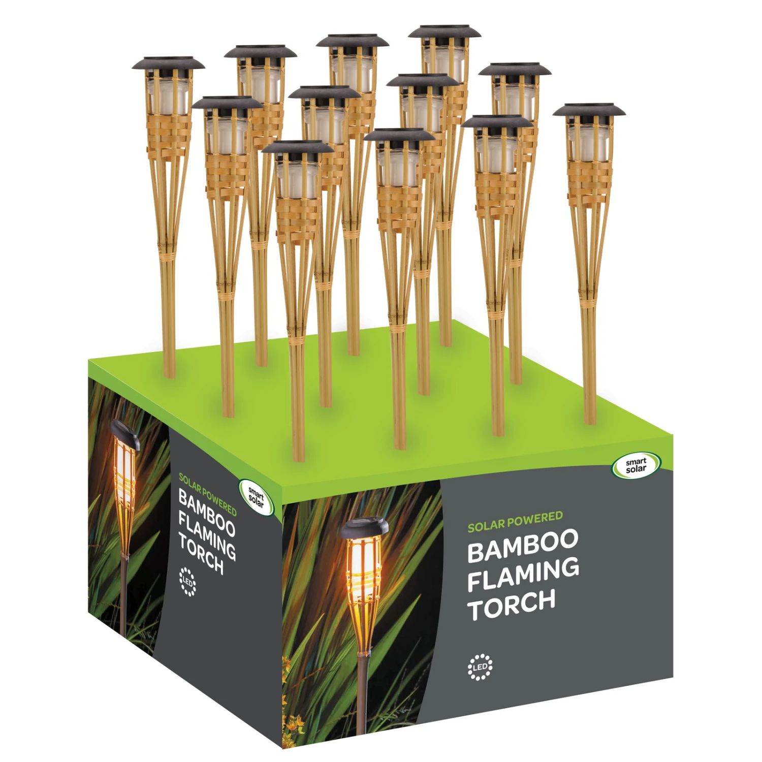 Solar-Bambusfackel Mit Flammeneffekt, Höhe Ca. 90 Cm 3 Solar-Bambusfackel Mit Flammeneffekt, Höhe Ca. 90 Cm – Bild 3