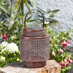 Kölle Solarlaterne Tangier, Kupfer, 18 X 23 Cm 5 Kölle Solarlaterne Tangier, Kupfer, 18 X 23 Cm -Stilvolles Gartenmöbelgeschäft 2950100527 Koelle Solarlaterne TANGIER D18xH23cm warmweiss 2 86250