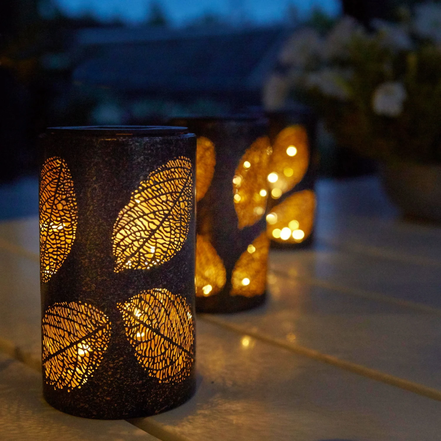 Solarleuchte Blatt, Antik Bronze, 9,0 X 9,0 X 15,3 Cm 1 Solarleuchte Blatt, Antik Bronze, 9,0 X 9,0 X 15,3 Cm