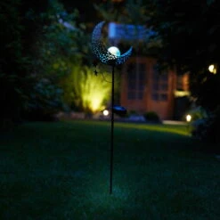 Solargartenstecker Mandala Moon, Blau, 17,5 X 6,0 X 85,0 Cm -Stilvolles Gartenmöbelgeschäft 2950100555 Solar Gartenstecker Mandale Moon blau 9 90069