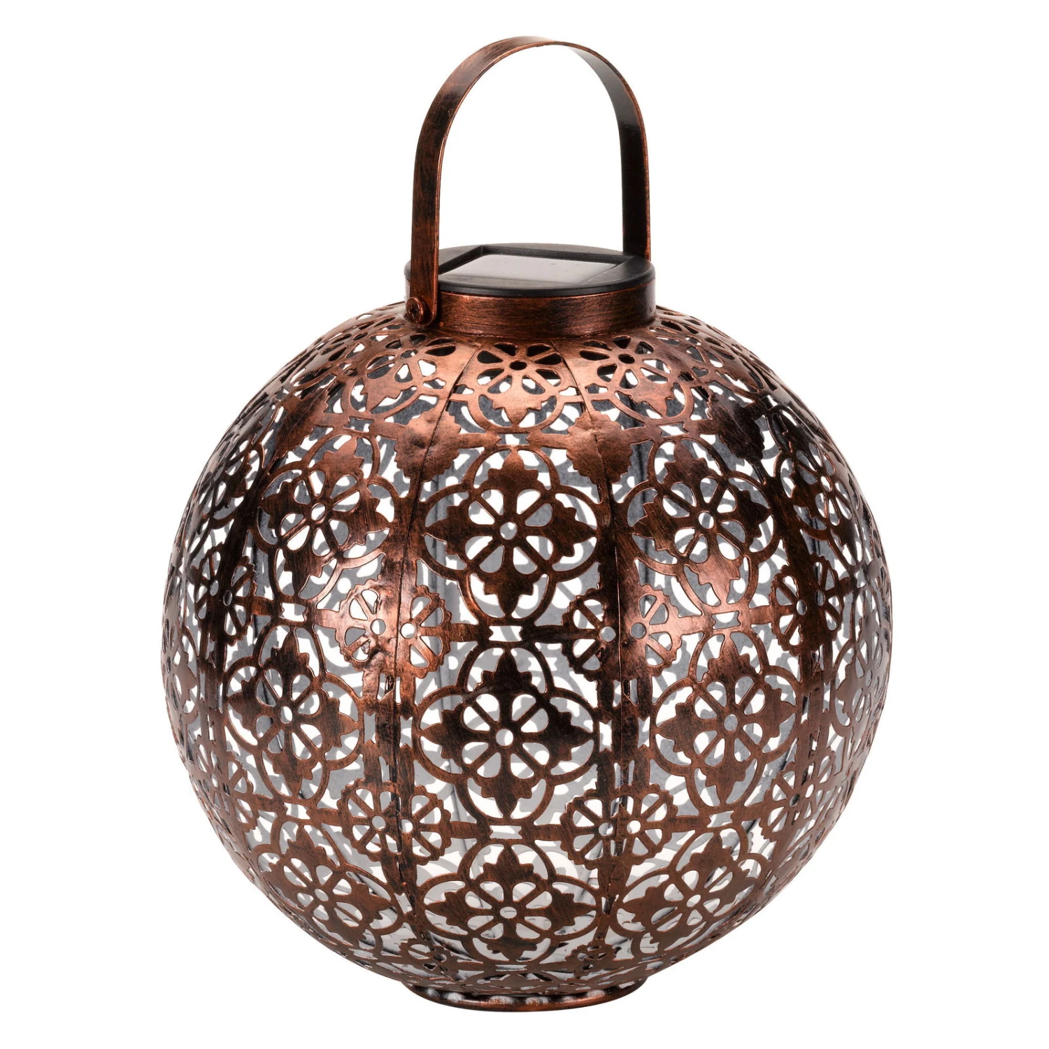 Solarlaterne Damast, Bronze, Ø 18 Cm 1 Solarlaterne Damast, Bronze, Ø 18 Cm