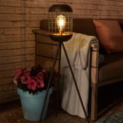 Solarlaterne 'Lighthouse', Schwarz, Metall, Höhe 92 Cm -Stilvolles Gartenmöbelgeschäft 2950100608 Solar Motive Laterne metall Modell Lighthouse H92cm 6 96753