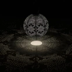 Solarlaterne 'Round 30', Taupe, Ø 30 X 29 Cm -Stilvolles Gartenmöbelgeschäft 2950100681 2950100682 Rond 30 2 105795