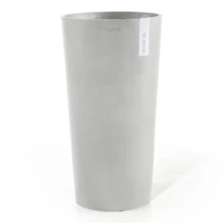 Pflanzgefäß 'Amsterdam Midi', Weißgrau, Ø 34 X H 66 Cm