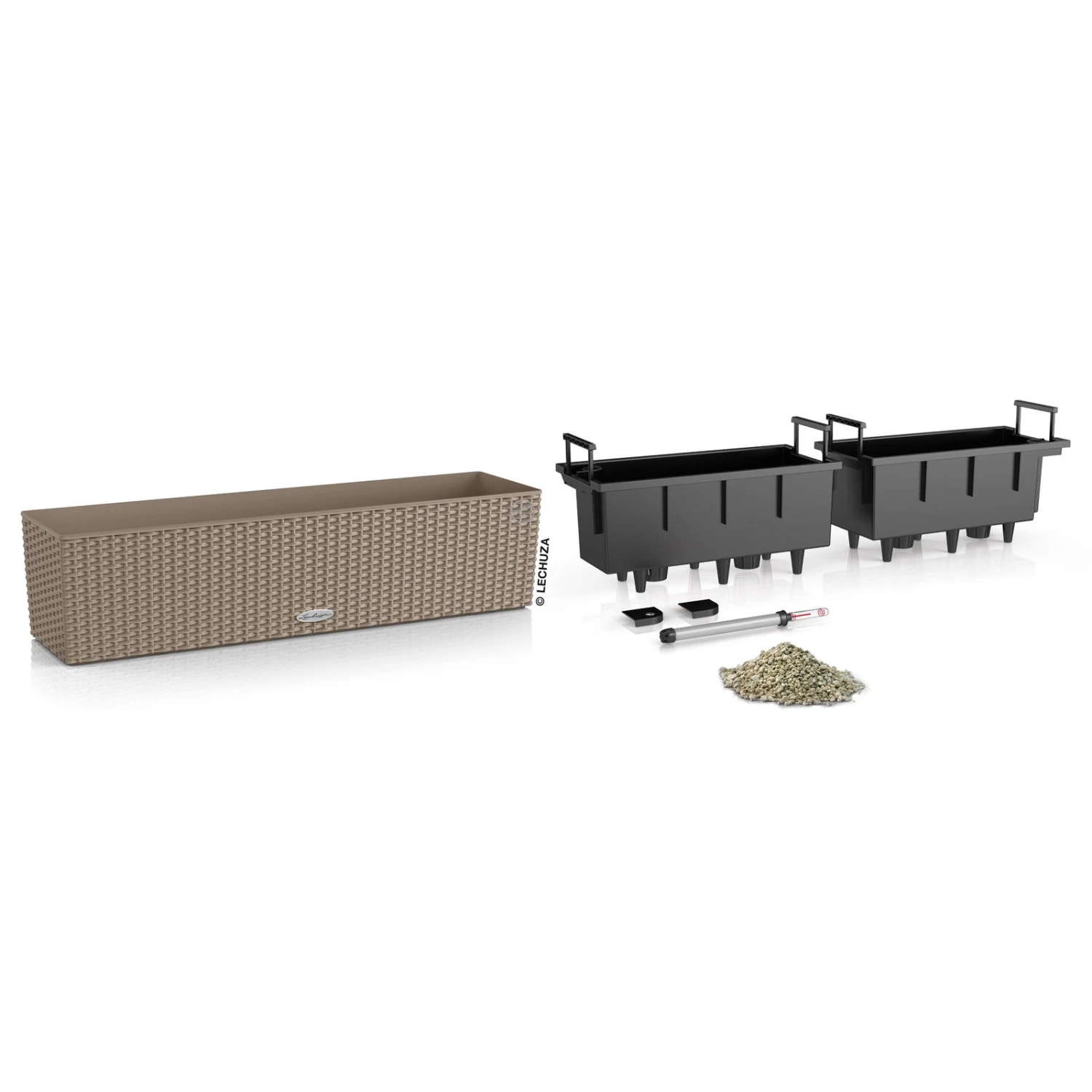 Lechuza 'Balconera Cottage 80', Sandbraun, 79 X 19 X 19 Cm 2 Lechuza 'Balconera Cottage 80', Sandbraun, 79 X 19 X 19 Cm – Bild 2