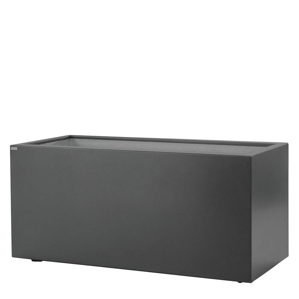 Gartensilber Pflanztrog Quader Anthrazit 1 Gartensilber Pflanztrog Quader Anthrazit