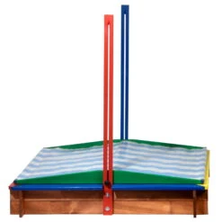 Sandkasten Inkl. Dach, Bunt, 120 X 120 X 120 Cm -Stilvolles Gartenmöbelgeschäft 3940100136 Sandkasten inkl Dach 6 106184