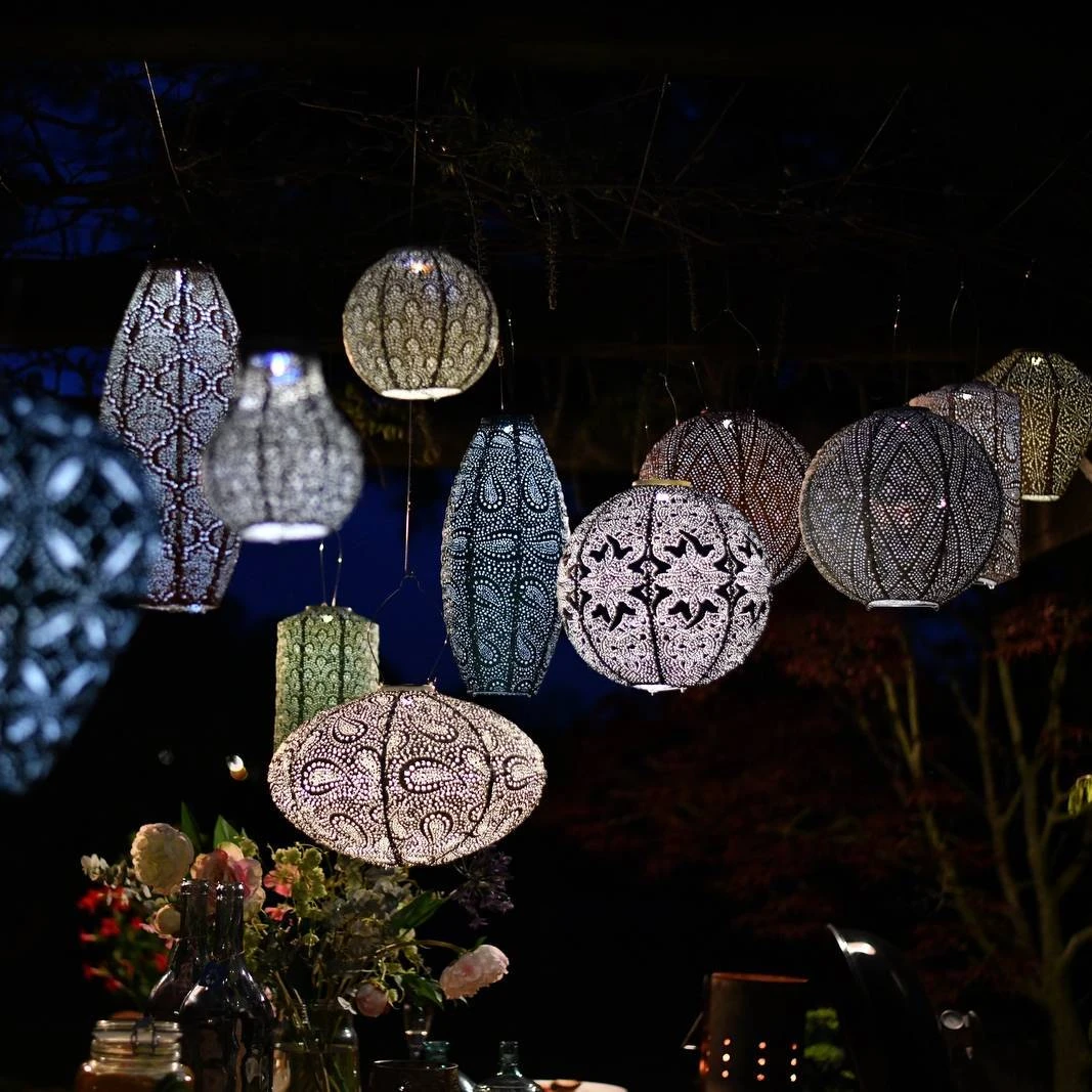 Solarlaterne 'Round 40 Fiore', Grün, Ø 40 X 38,5 Cm 8 Solarlaterne 'Round 40 Fiore', Grün, Ø 40 X 38,5 Cm – Bild 8