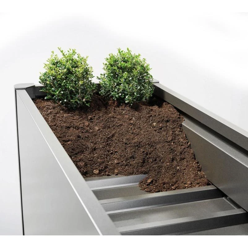 Biohort Pflanzbeet "Belvedere", Verzinktes Stahlblech, Zeitloses Design, Einlegeboden 2 Biohort Pflanzbeet "Belvedere", Verzinktes Stahlblech, Zeitloses Design, Einlegeboden – Bild 2